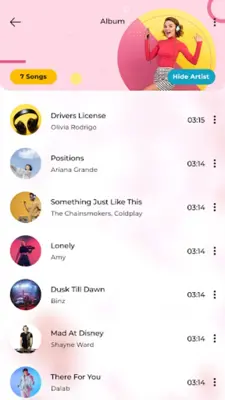 Mp3 player android App screenshot 4